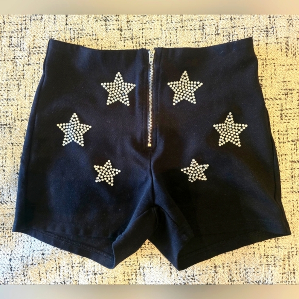 Black Star Embellished Shorts